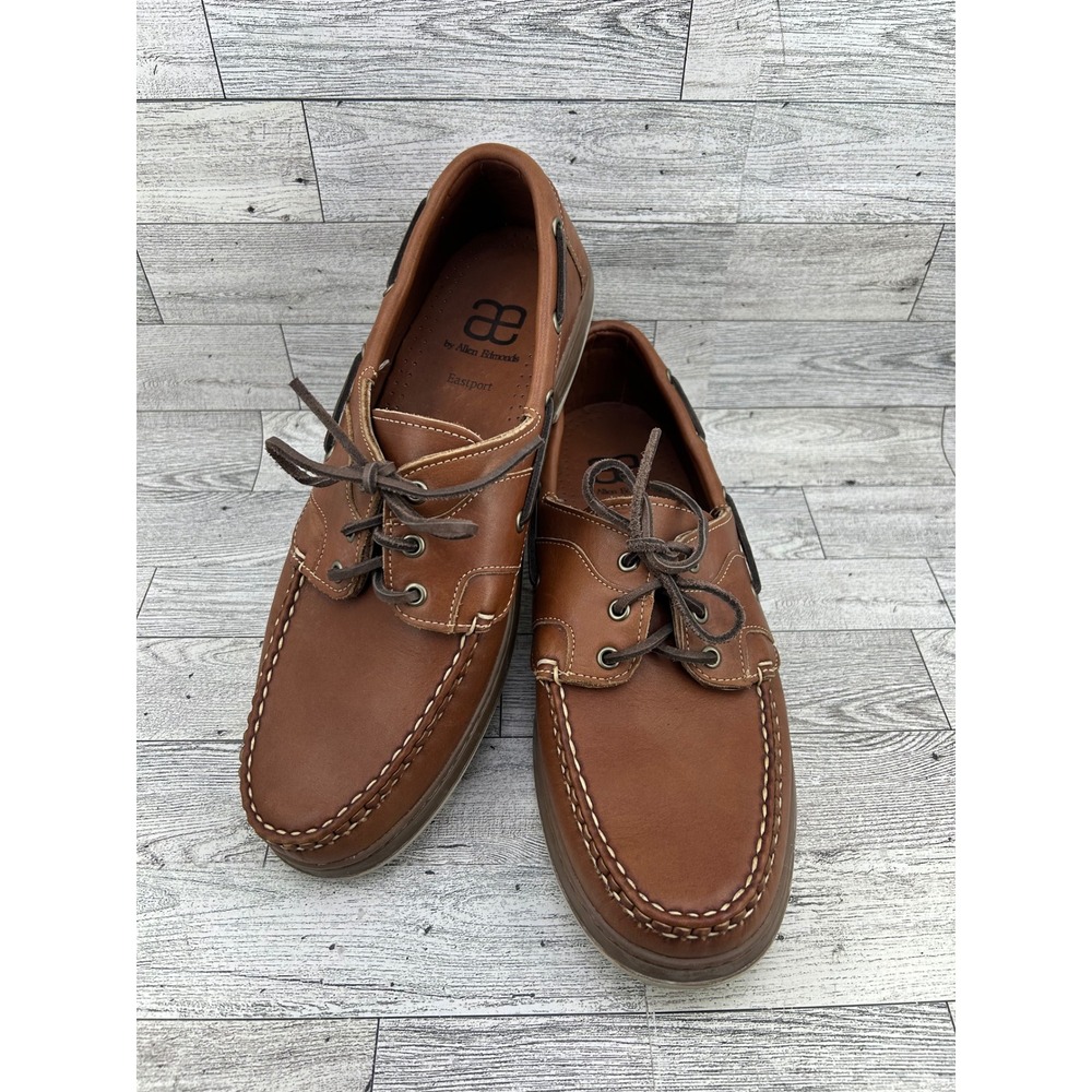 Allen Edmonds Eastport Men Size 11D‎ Tan Leather Boat Shoes Handsewn Loafers